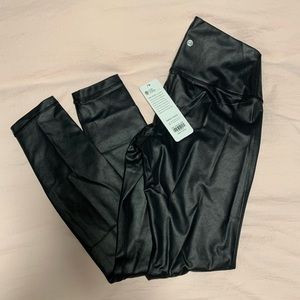 CRZ YOGA faux leather leggings